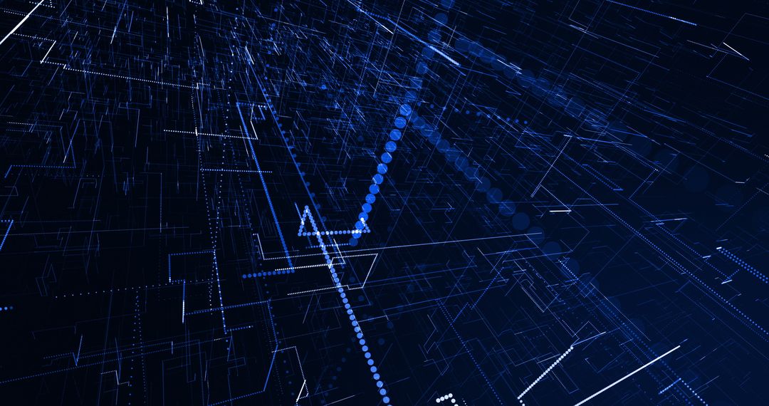 Digital Network with Glowing Lines Conceptual Background