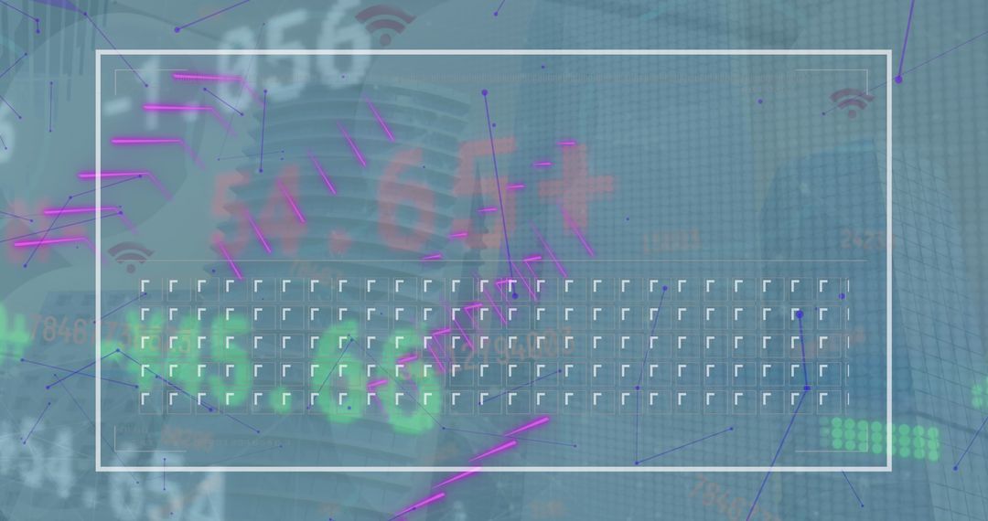 Digital NFT Network Concept with Global Connectivity