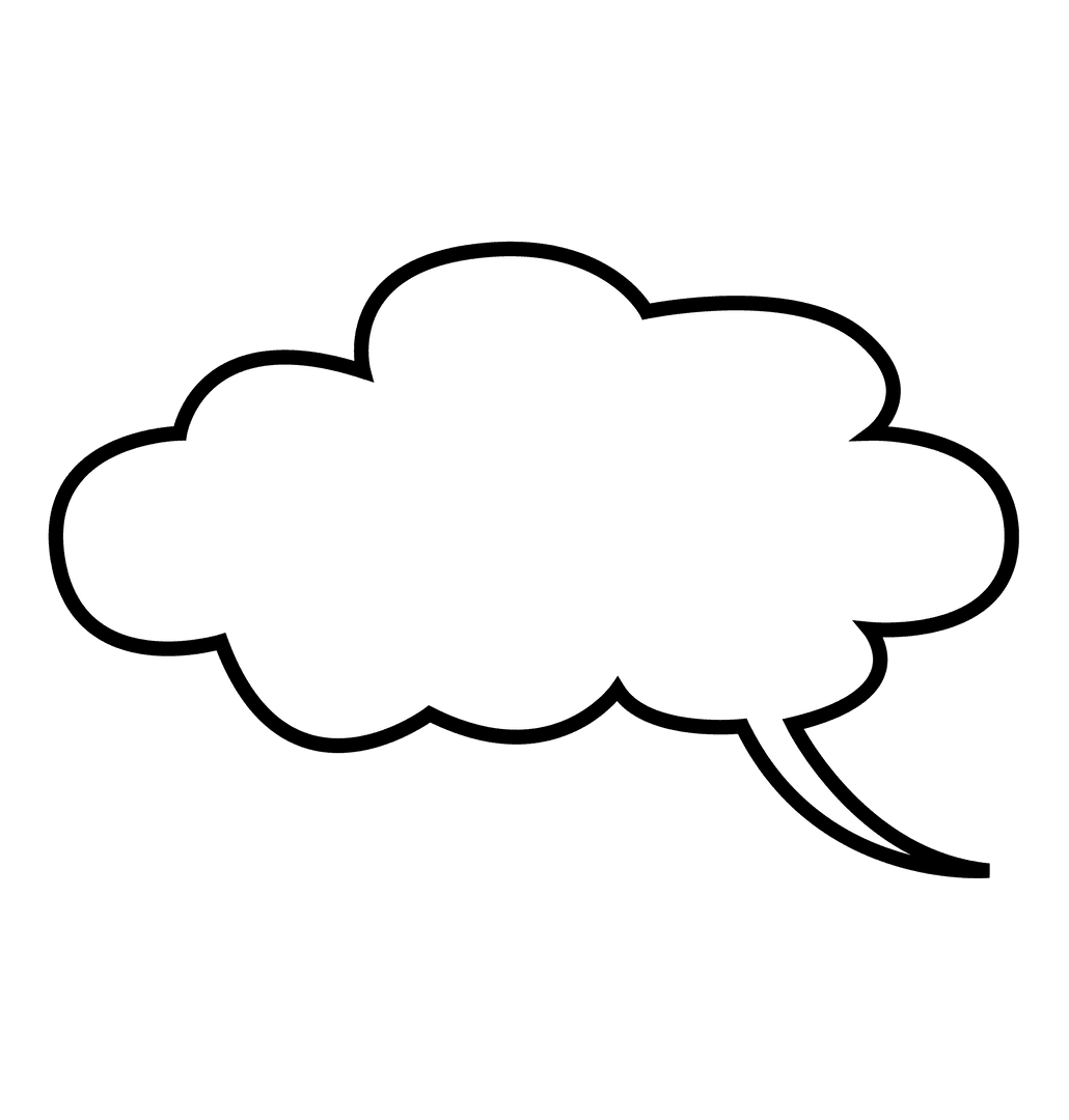 Transparent Speech Bubble for Messages and Communication