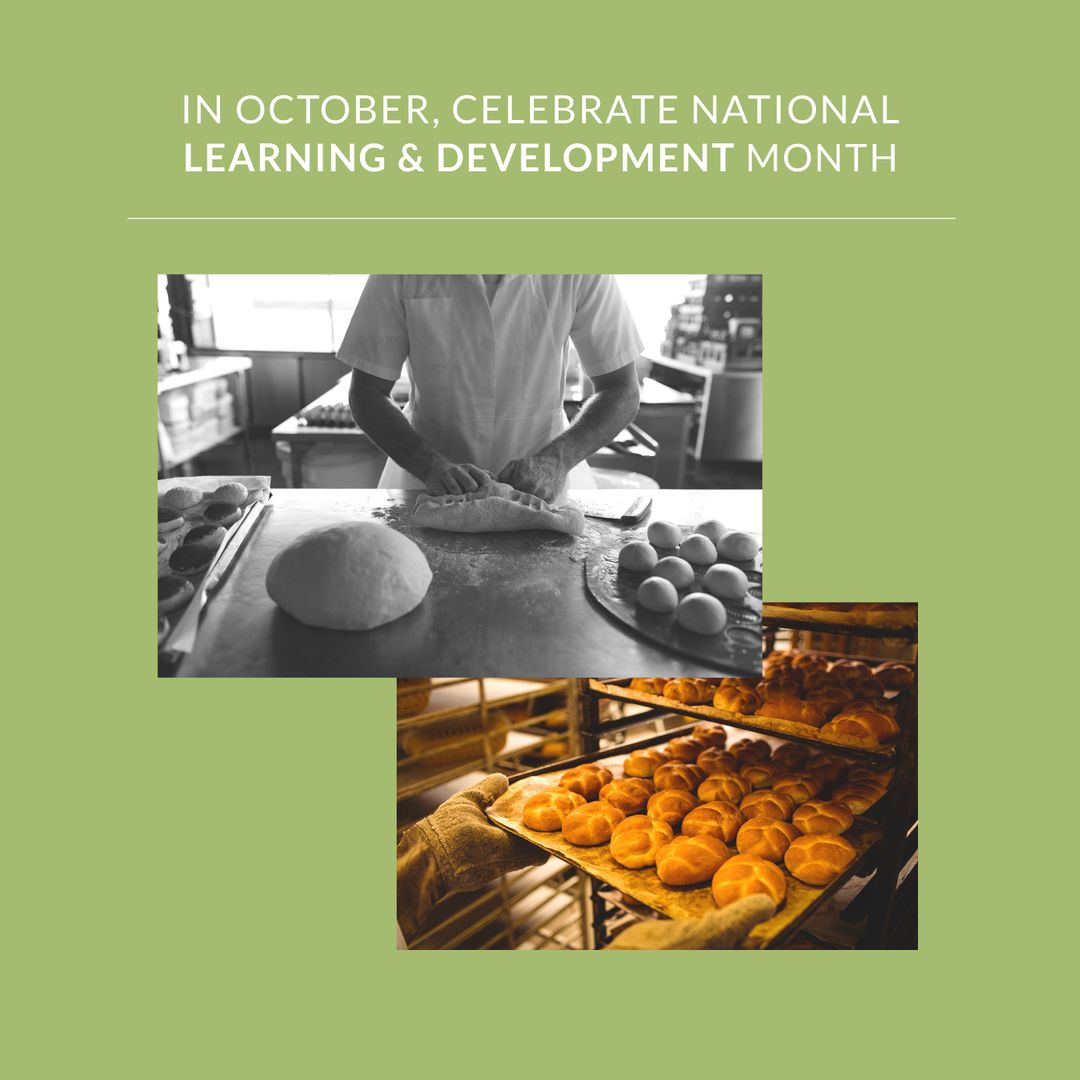 National Learning and Development Month Bread Making Concept