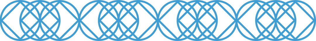 Abstract Geometric Blue Shapes on Transparent Background