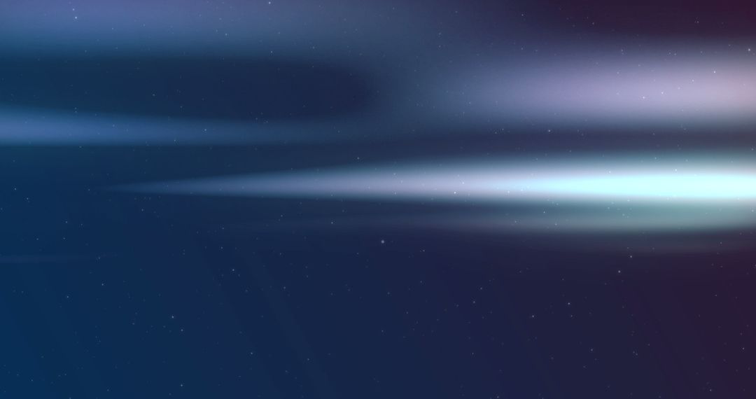 Aurora Borealis in Tranquil Night Sky with Subtle Stars