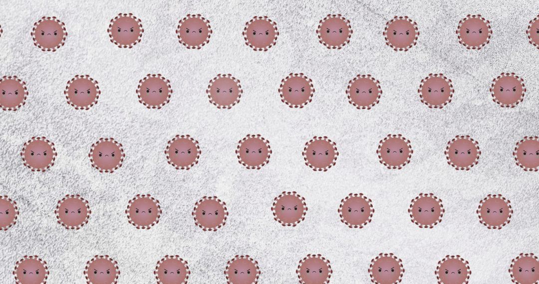 Pattern of Virus Cells on Subtle Background