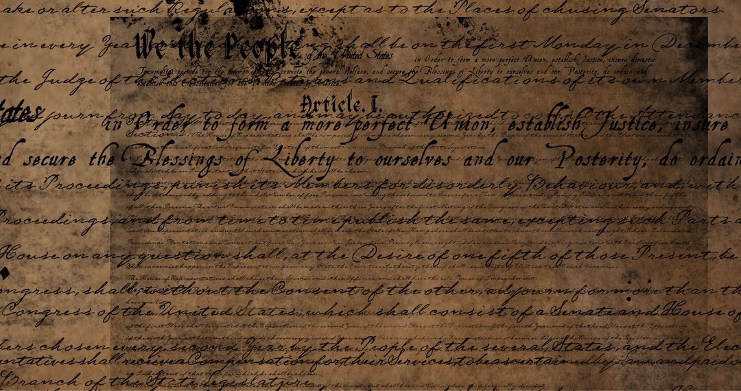 United States Constitution Text on Brown Background - Free Images, Stock Photos and Pictures on Pikwizard.com