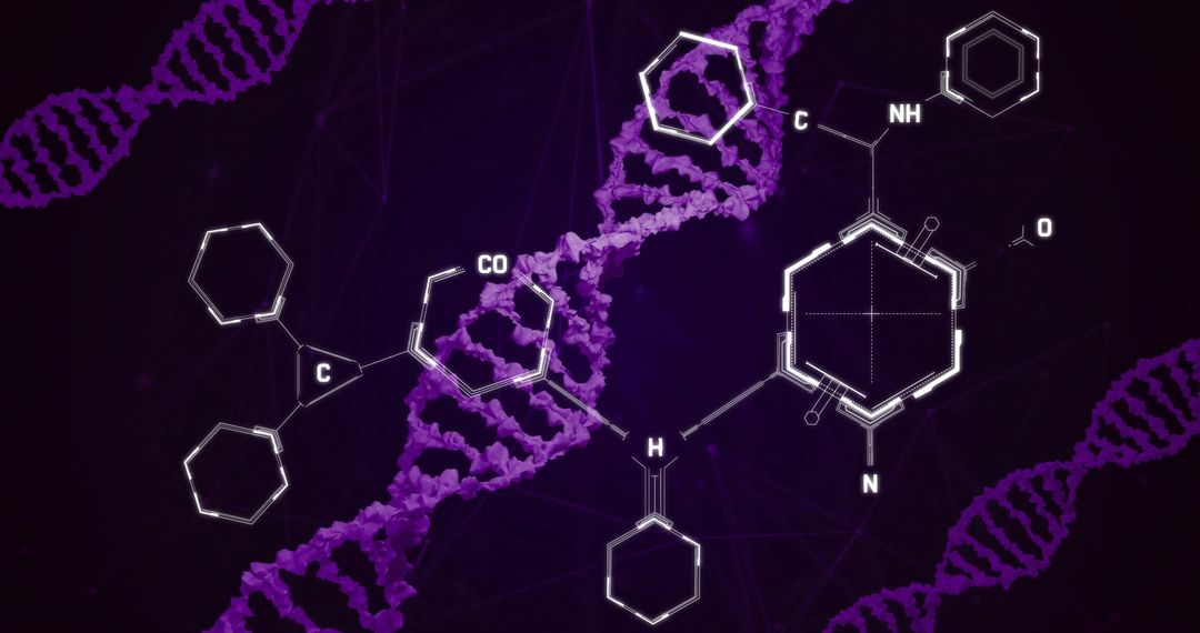 Chemical Structures Overlapping DNA Strands in Digital Concept