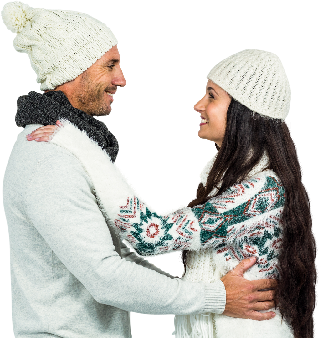 Smiling Couple Embracing with Transparent Background - Download Free Stock Images Pikwizard.com