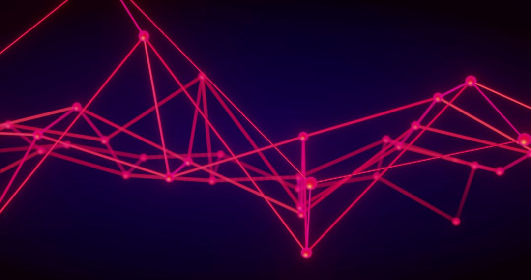 Abstract Digital Network Connections Visualization