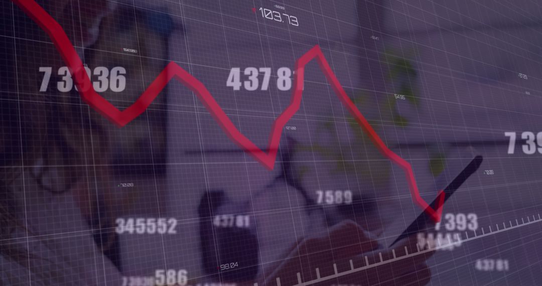 Declining Stock Market Graph with Decreasing Values in Background - Free Images, Stock Photos and Pictures on Pikwizard.com