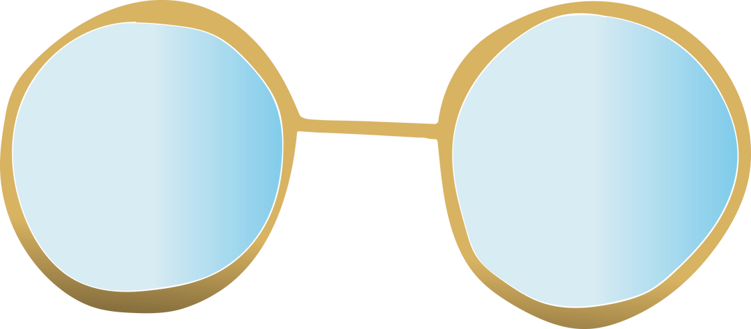 Digital Illustration of Yellow Glasses on Transparent Background - Download Free Stock Images Pikwizard.com