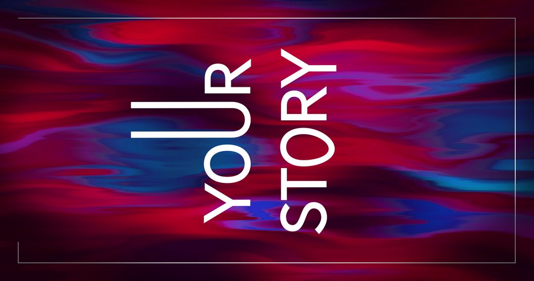 Abstract Light Trails with Bold Typography