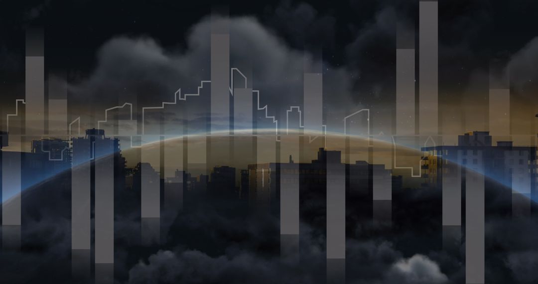 Futuristic Global Digital Interface Concept