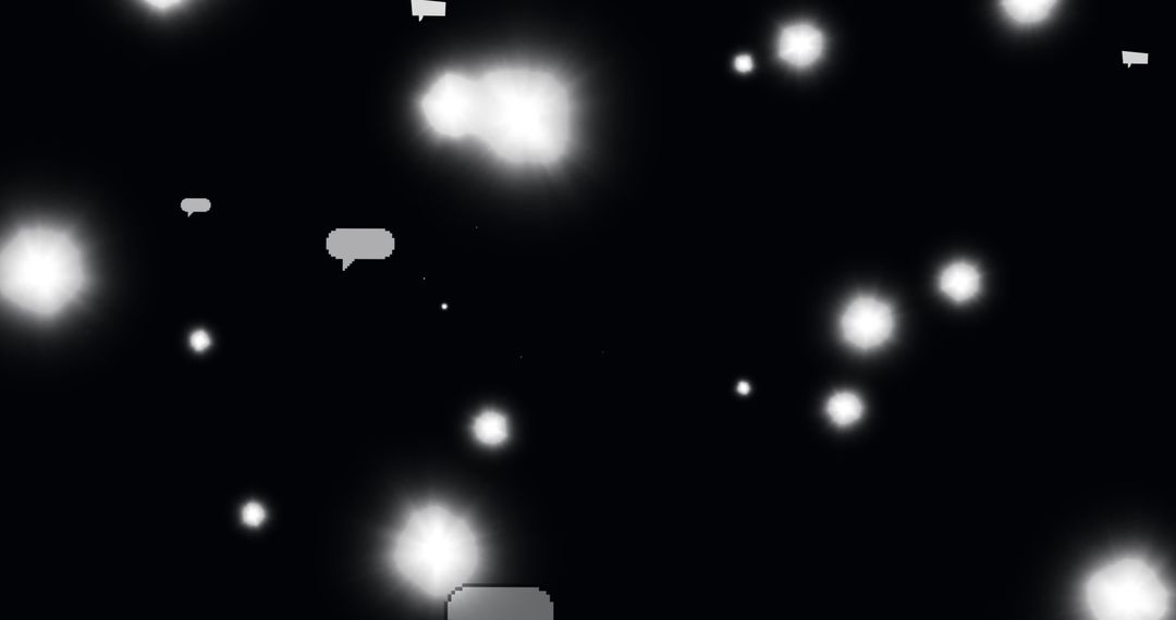 Digital Communication Concept with Media Icons on Dark Background