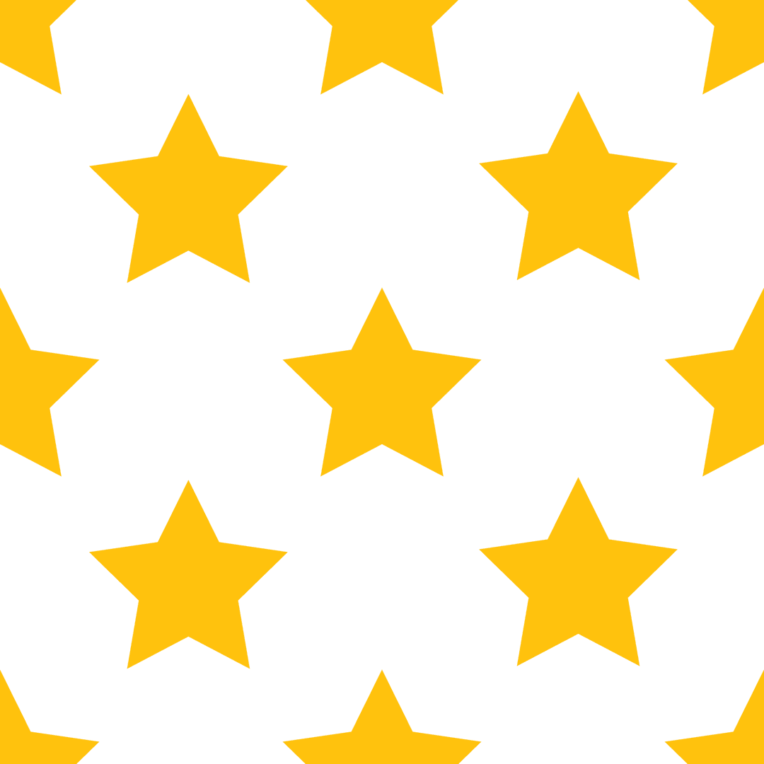 Yellow Stars Pattern on Transparent Background for Design Use