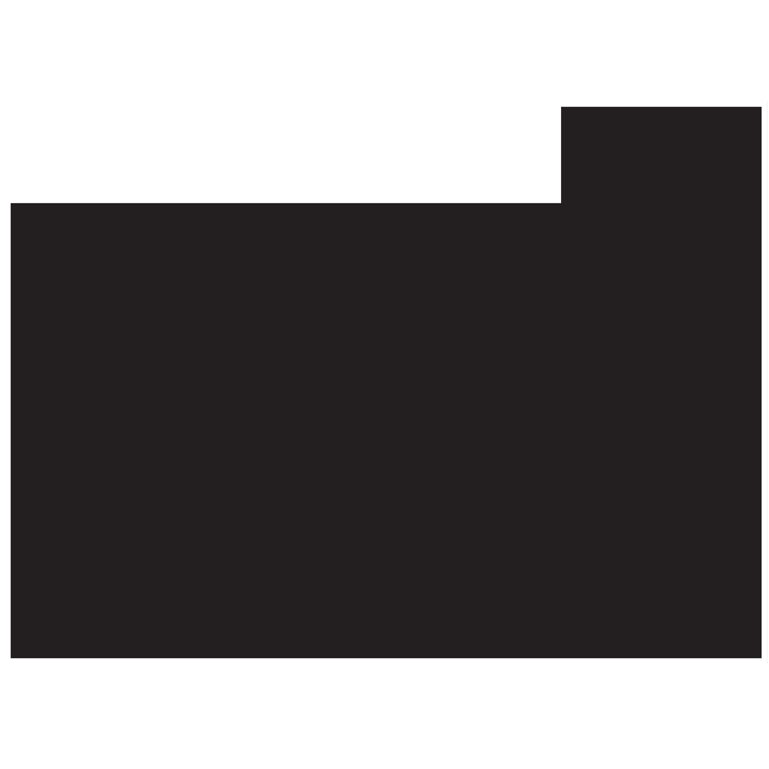 Black File Silhouette Icon on Transparent Background