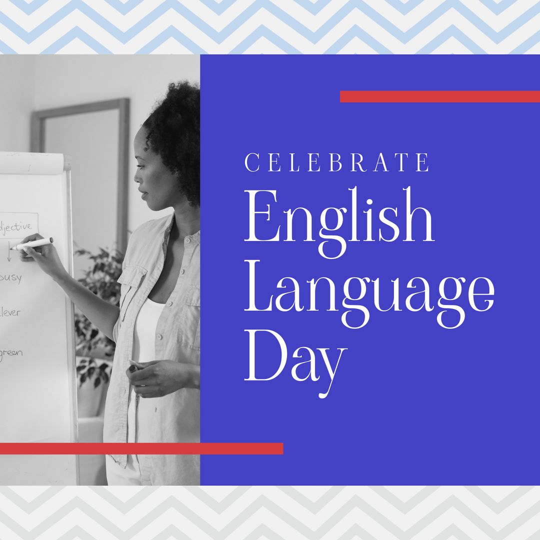 English Language Day Celebration with Female Teacher