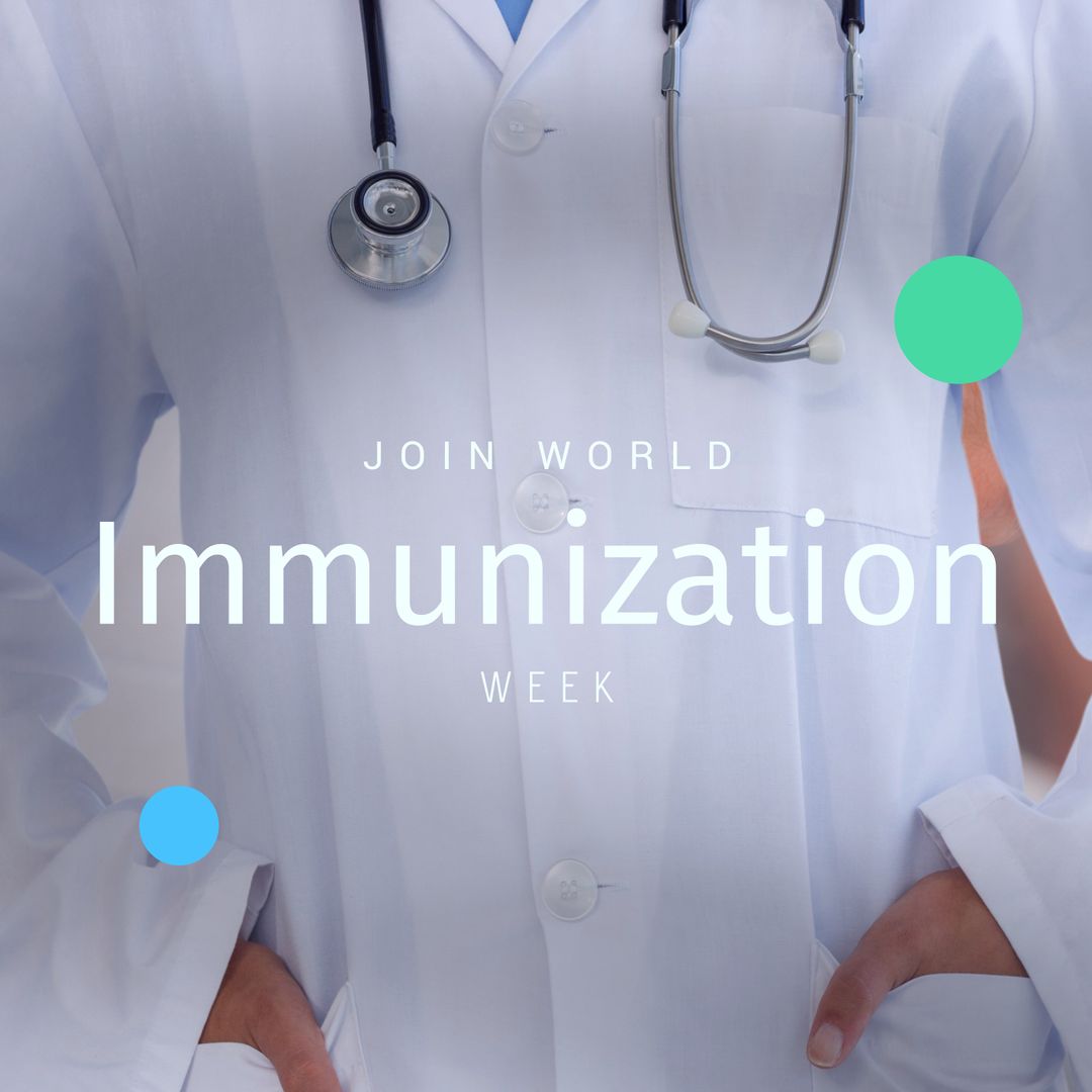World Immunization Week Promotion with Doctor and Stethoscope
