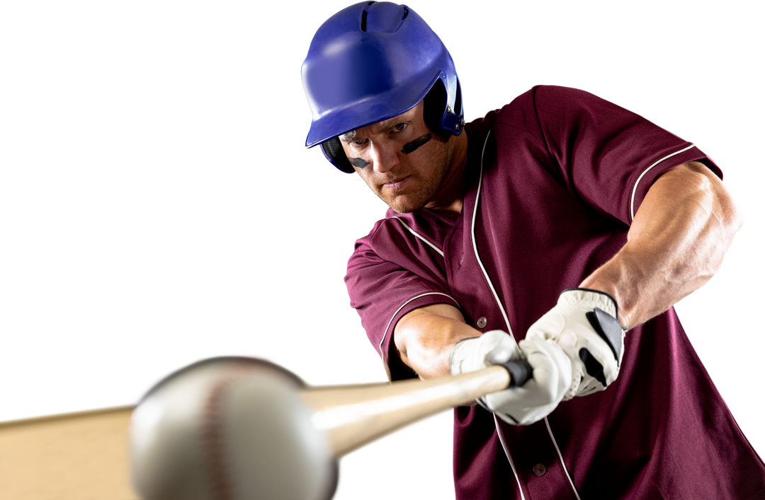 Caucasian Baseball Player Hitting Baseball with Transparent Background - Download Free Stock Images Pikwizard.com