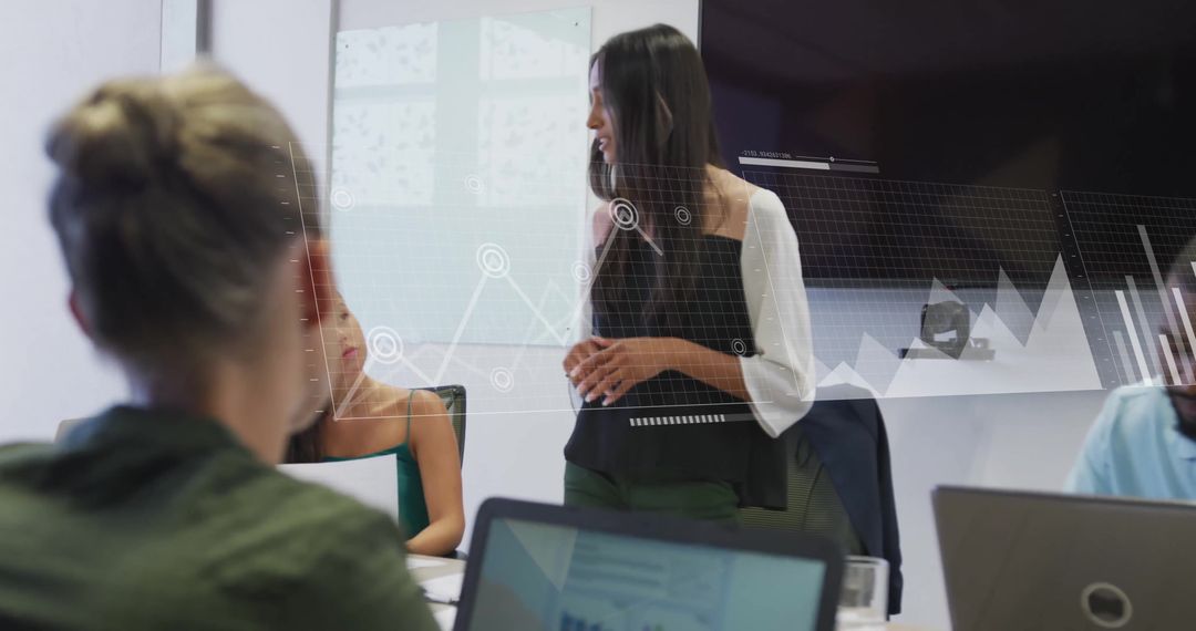 Diverse Business Team Analyzing Financial Growth Strategies