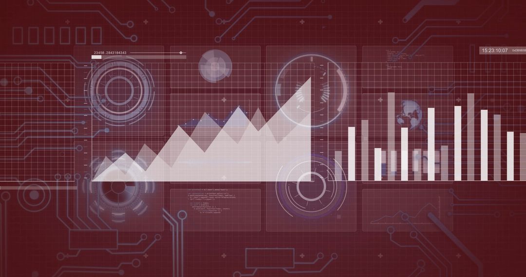 Digital Interface with Graphs and Charts for Data Visualization - Free Images, Stock Photos and Pictures on Pikwizard.com