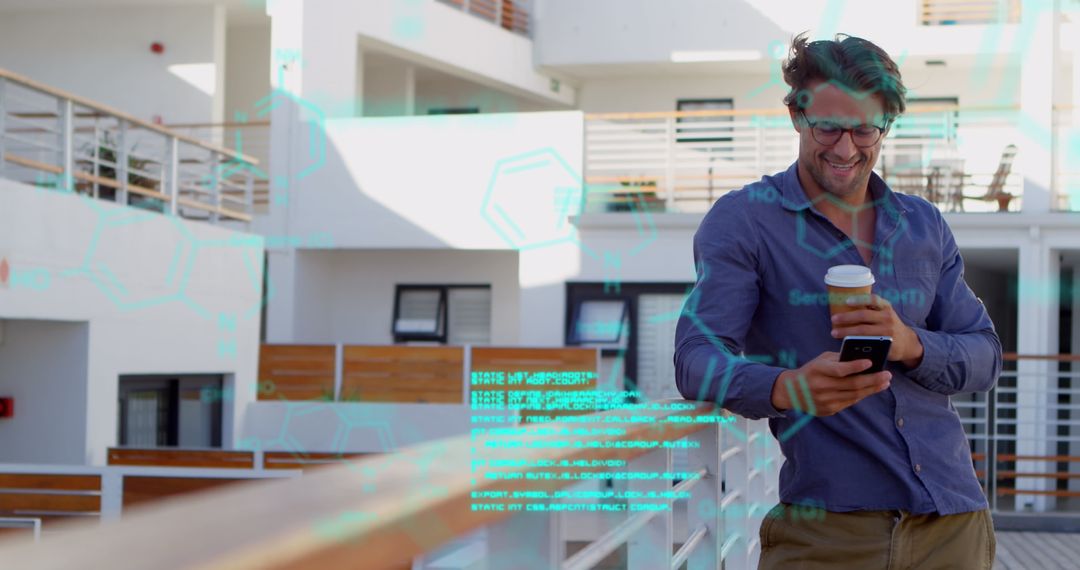 Digital Professional Analyzing Data on Smartphone