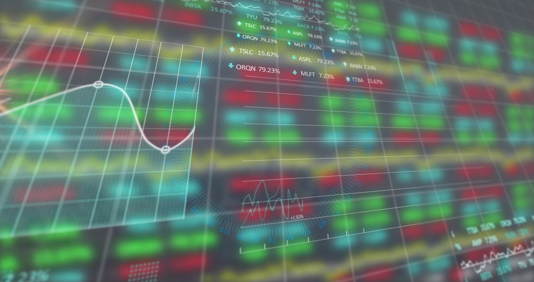 Dynamic Digital Data Flow in Neon Grid