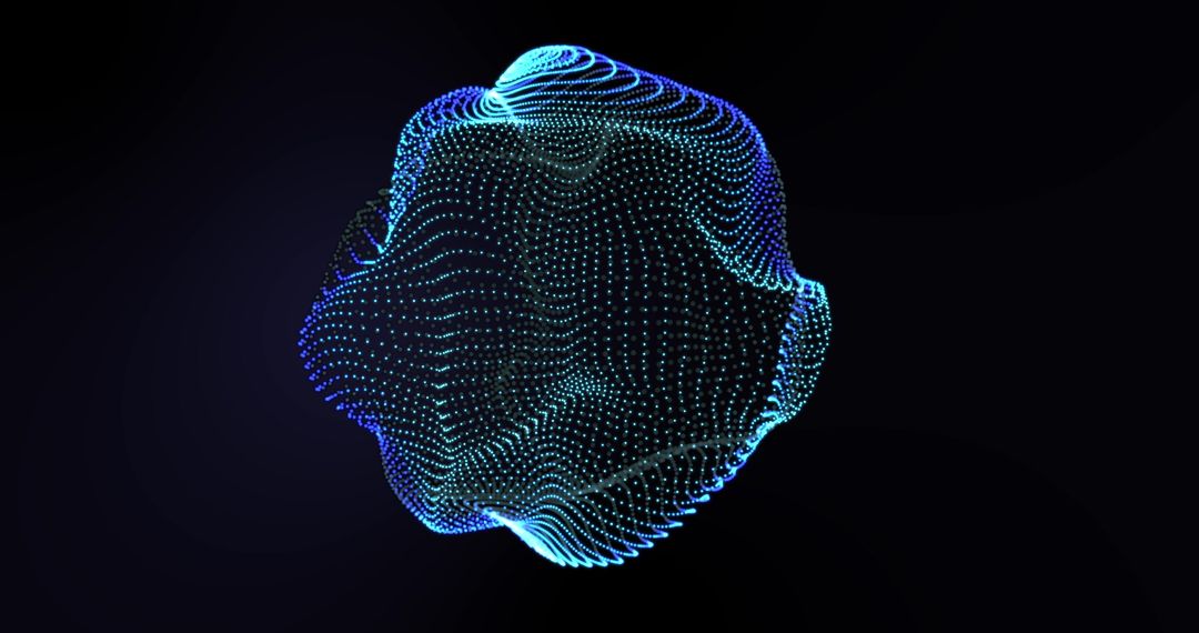 Futuristic Glowing Mesh Visualizing Data Connections