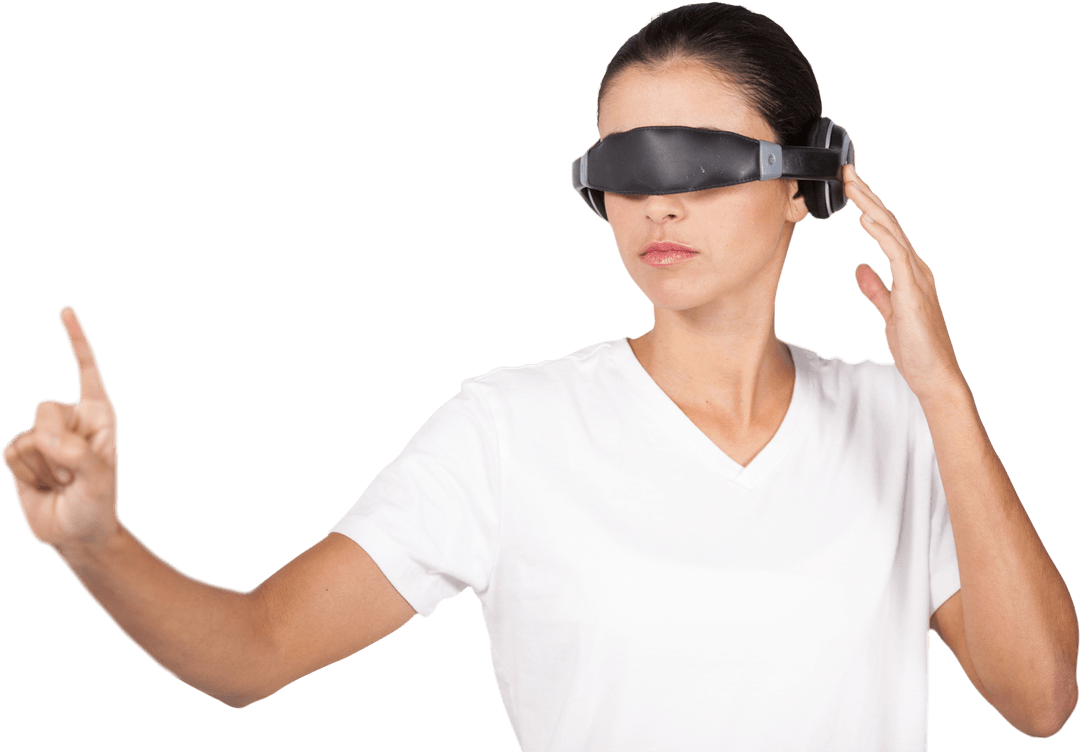 Transparent Virtual Reality Glasses Wearable Touch