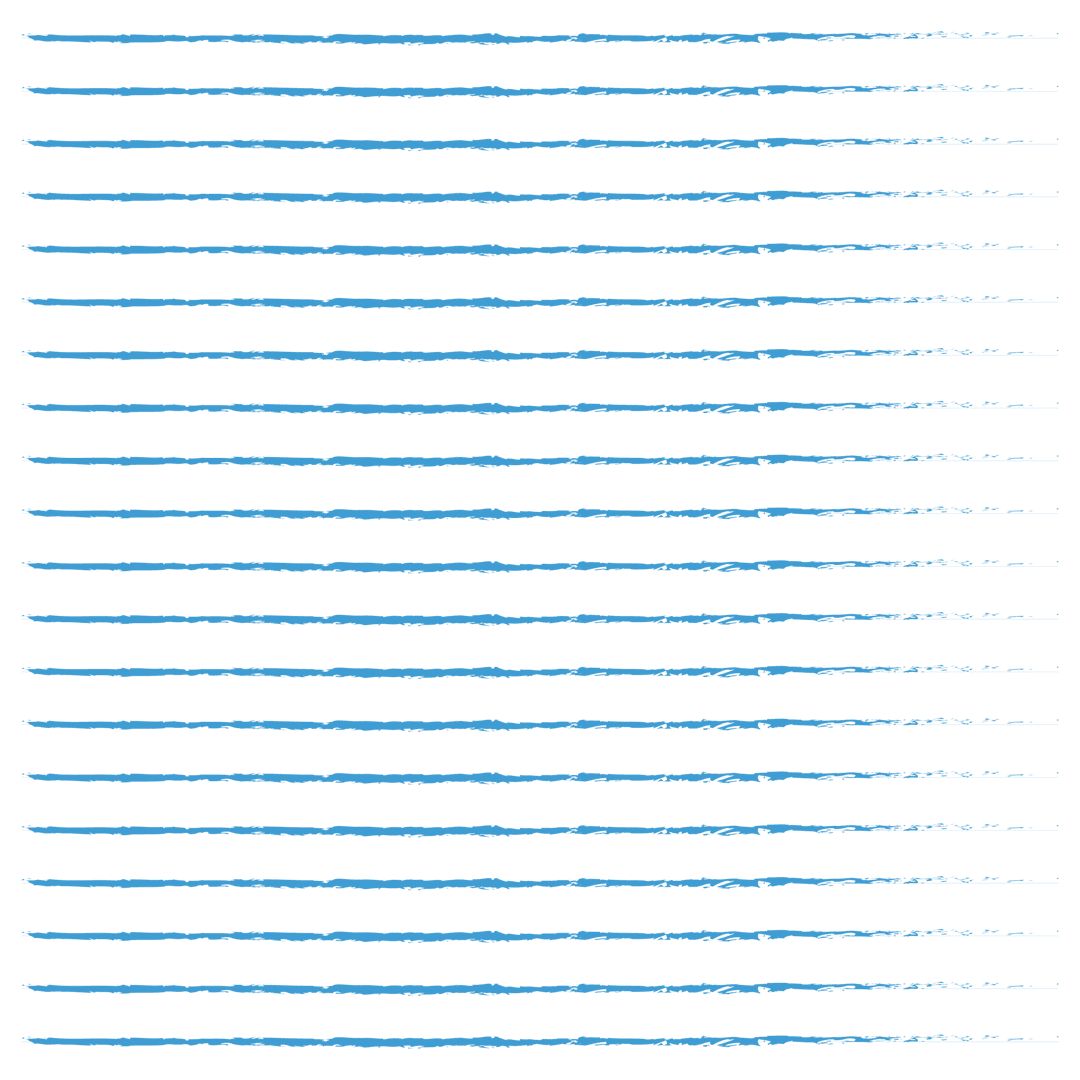 Blue Horizontal Lines on Transparent Background Vector Pattern