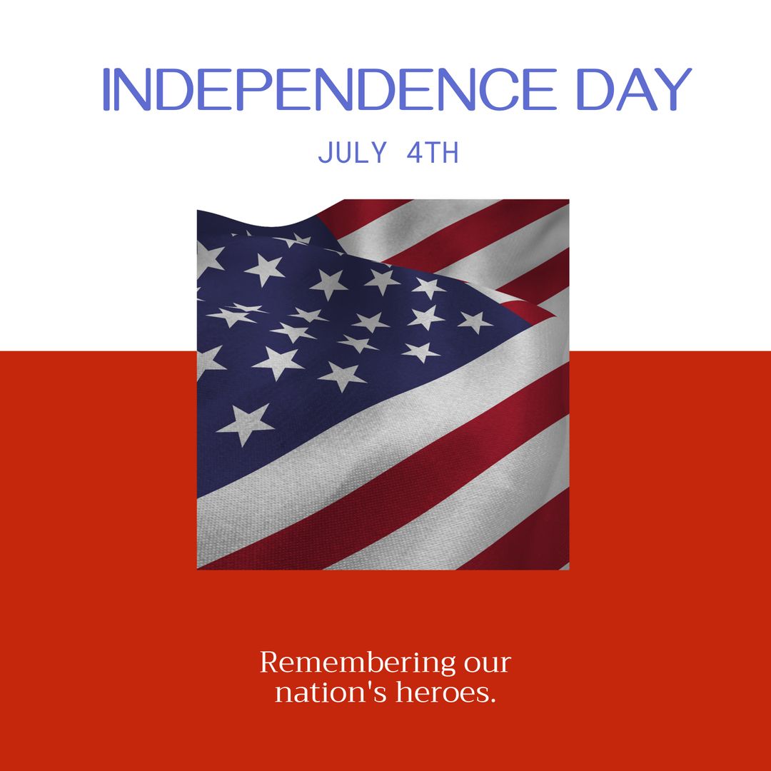 American Flag and Independence Day Tribute Design