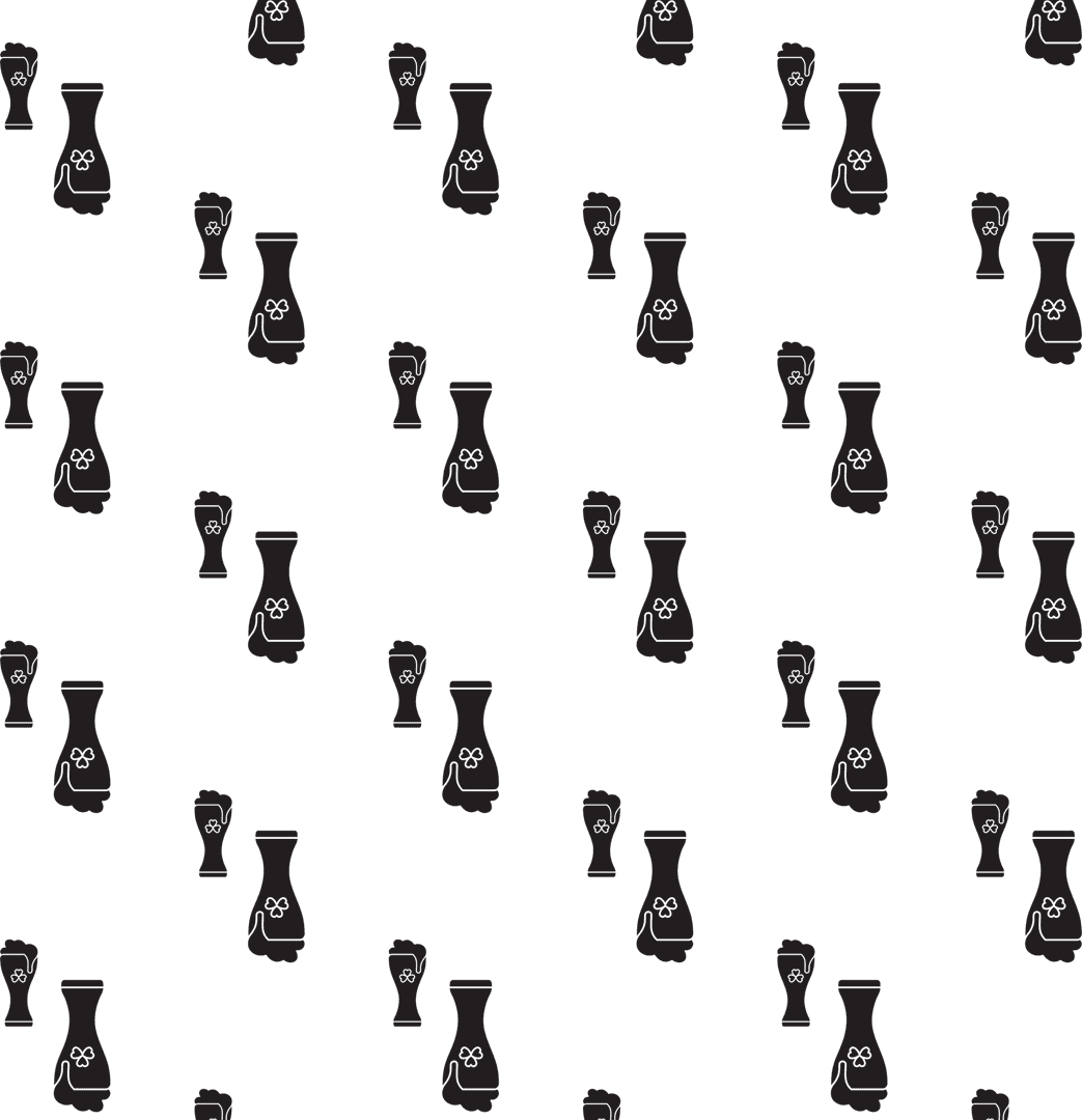 Seamless Abstract Geometric Shapes on Transparent Background