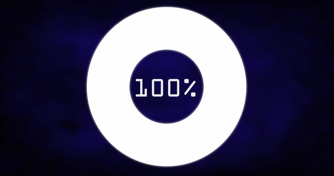 Increasing Percentage Icon on Textured Blue Background Illustrating Data Growth