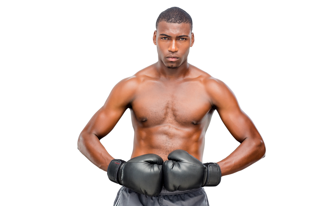 African American Boxer Posing on Transparent Background - Download Free Stock Images Pikwizard.com