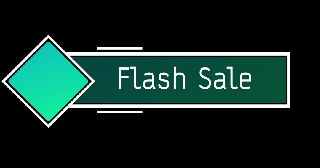 Dynamic Flash Sale Banner on Dark Background