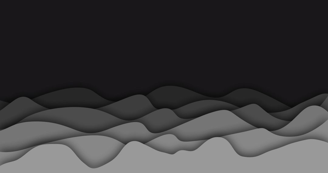 Abstract Layers of Grayscale Waves in Motion