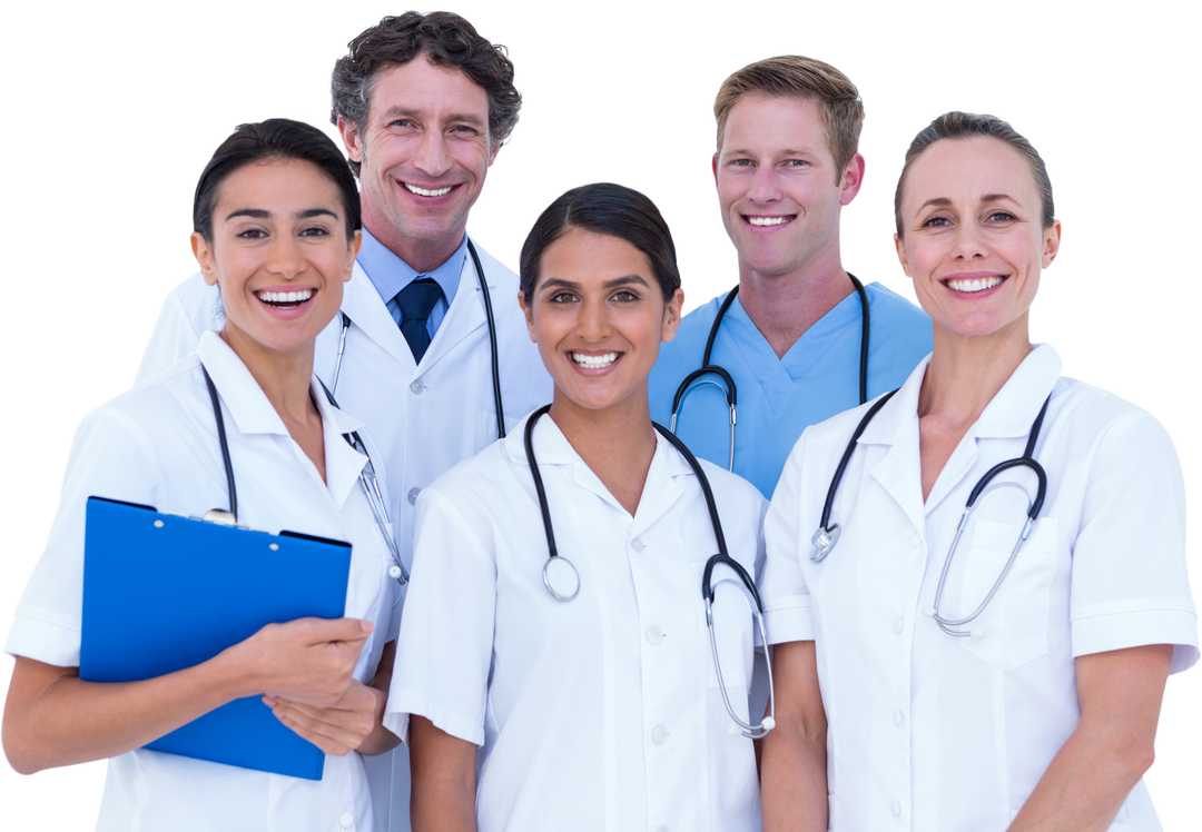 Transparent Group of Multiracial Doctors Team Standing Together Smiling - Download Free Stock Images Pikwizard.com