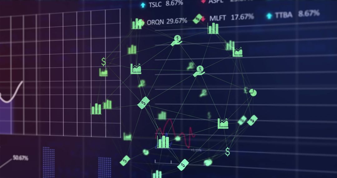 Innovative Stock Market Trading and Global Networking Hologram