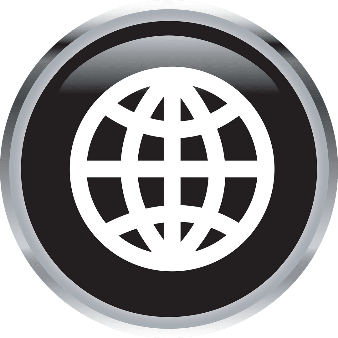 World Symbol Vector in Transparent Circular Design