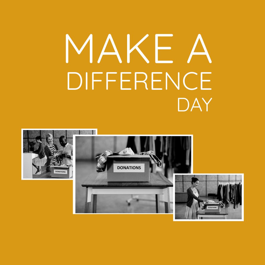 Make a Difference Day Community Participation Concept