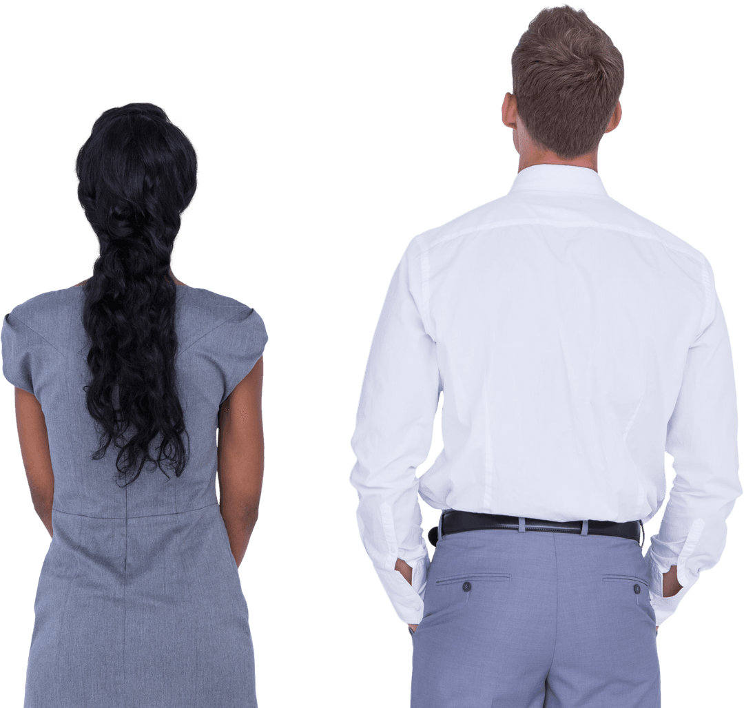 Diverse Business Professionals Poster Transparent Background