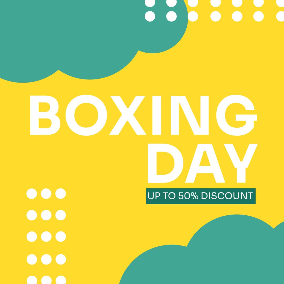 Boxing Day Sale Announcement with Bold Typography