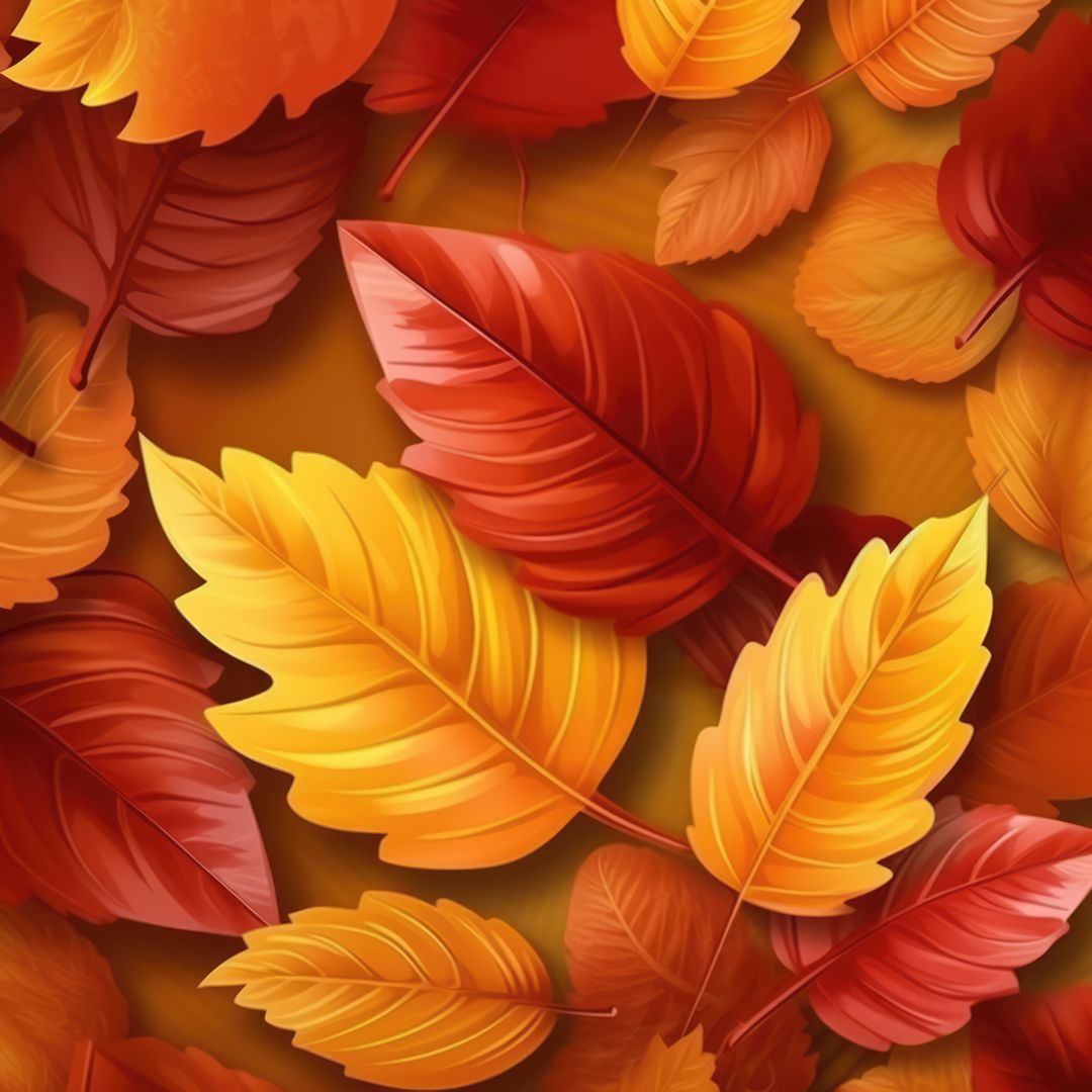 Colorful Autumn Leaves Background in Vibrant Shades - Free Images, Stock Photos and Pictures on Pikwizard.com