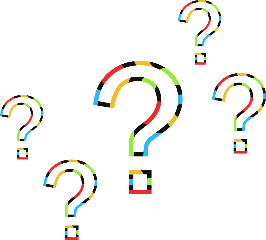 Colorful Transparent Question Marks Vector Close-up - Download Free Stock Images Pikwizard.com