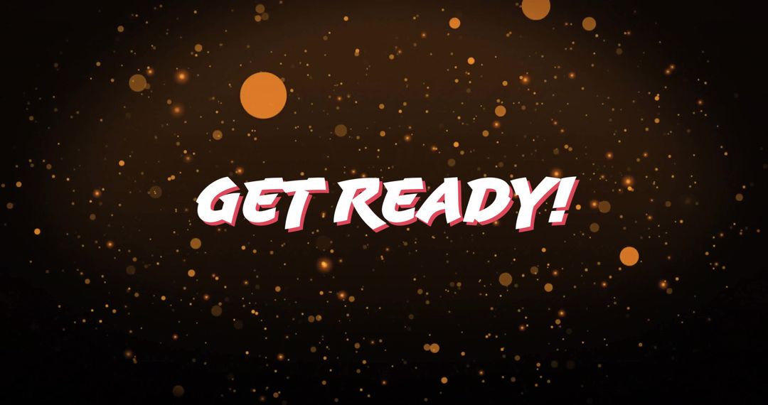 Celebratory Dynamic Text with Glowing Festive Particles