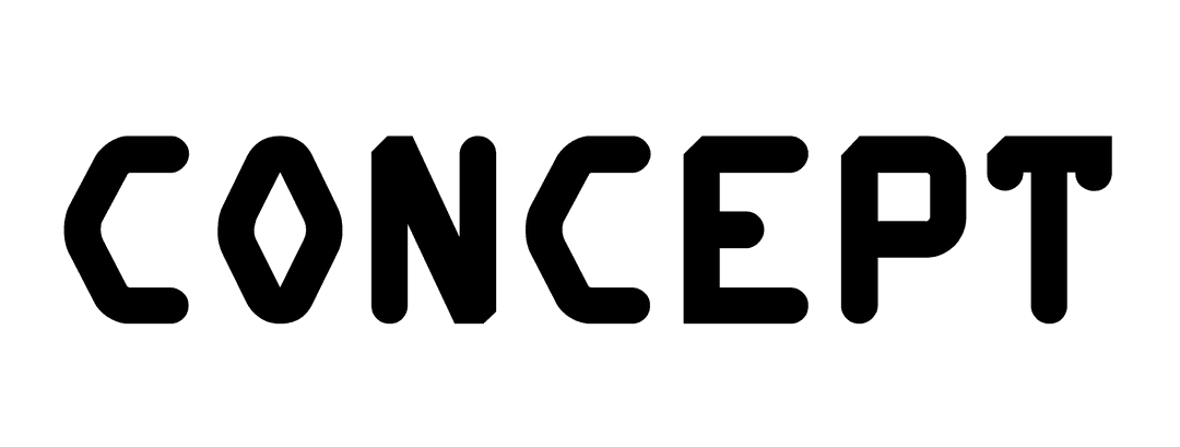 Innovative Concept Text on Transparent Backing for Creative Designs