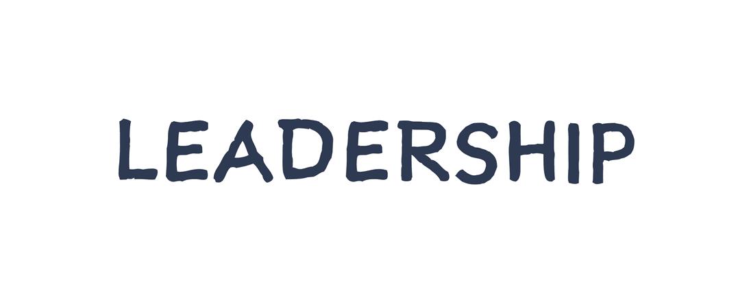 Leadership Text on Abstract White Stain Transparent Overlay