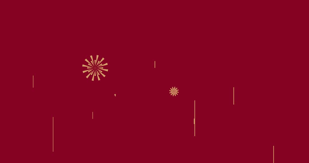 Chinese New Year Fireworks and Lanterns Celebration Background