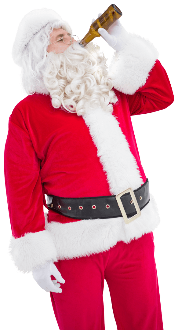 Transparent Santa Claus Drinking Bottle