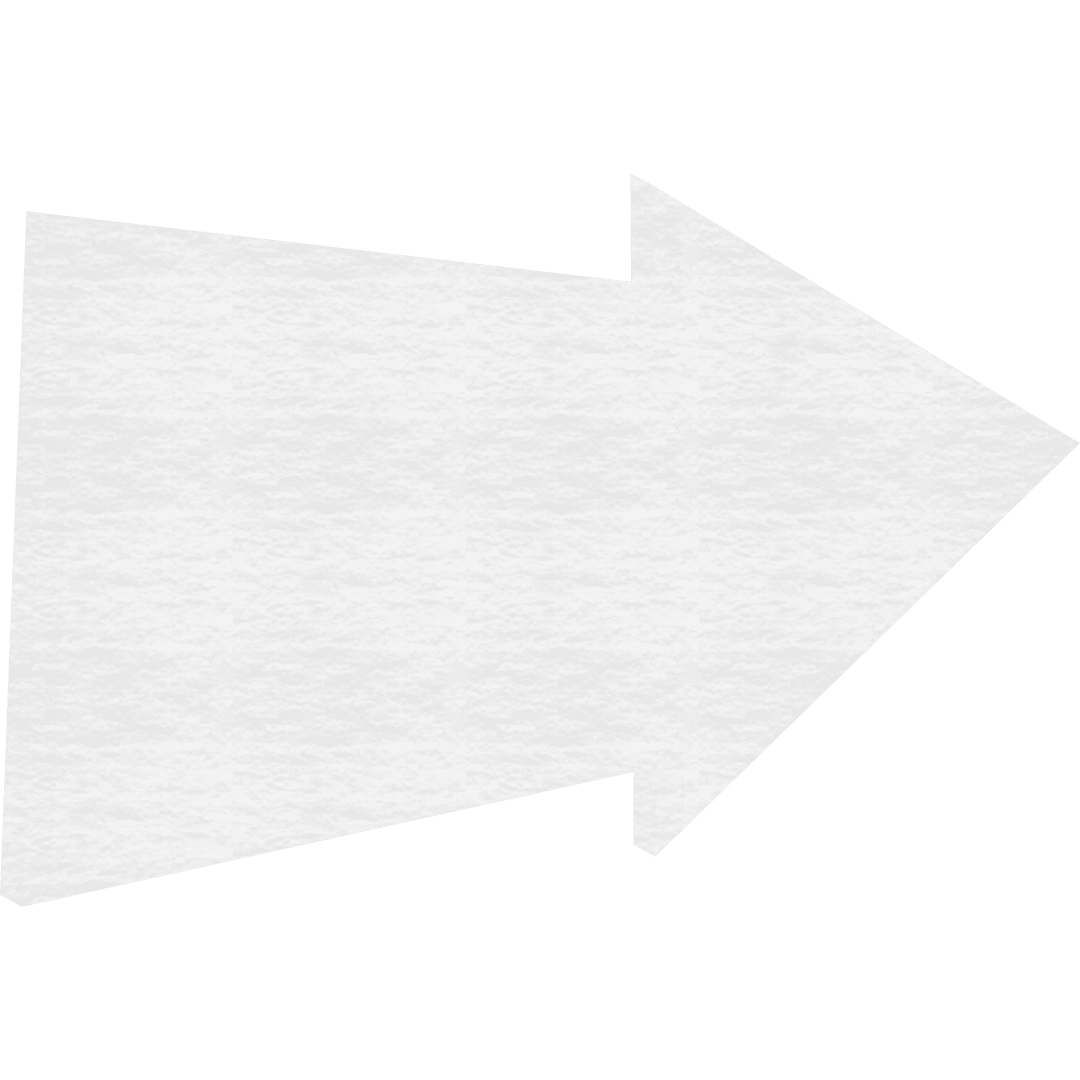 Transparent Gray Arrow Sign Isolated on White Background