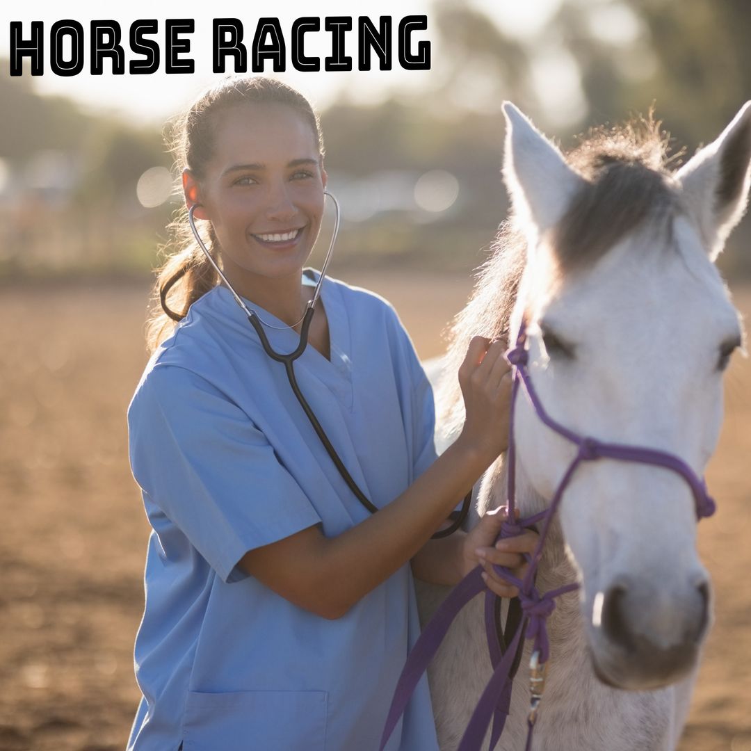 Veterinarian Caring for Horse in Equine Event