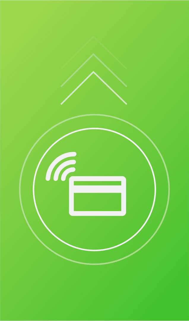 Digital Credit Card Icon on Transparent Background